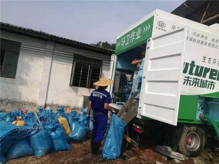 博野工业污泥压干处理